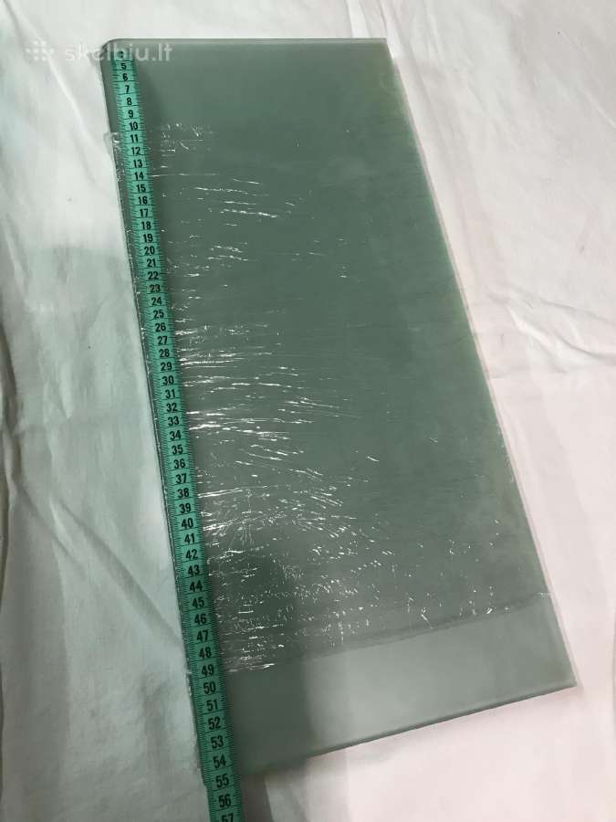Grudinto stiklo lentynos, 55cm x 26cm - nuotraukos Nr. 3