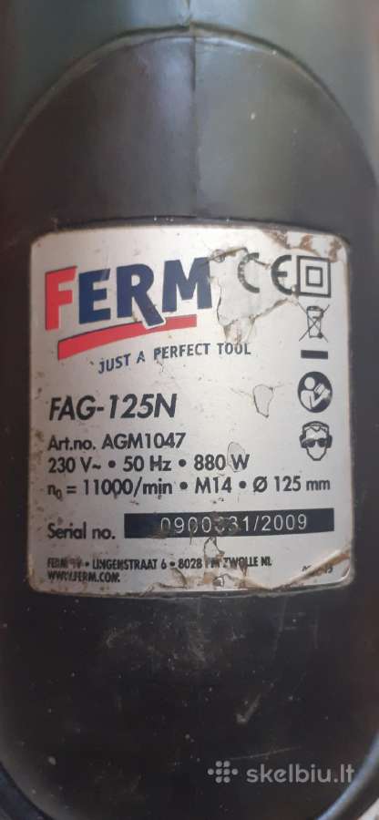 Ieškau ! Krumpliaratis Ferm Fag-125n. - nuotraukos Nr. 3