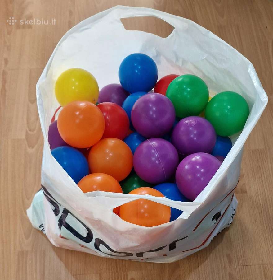 Vaikiški plastikiniai kamuoliukai