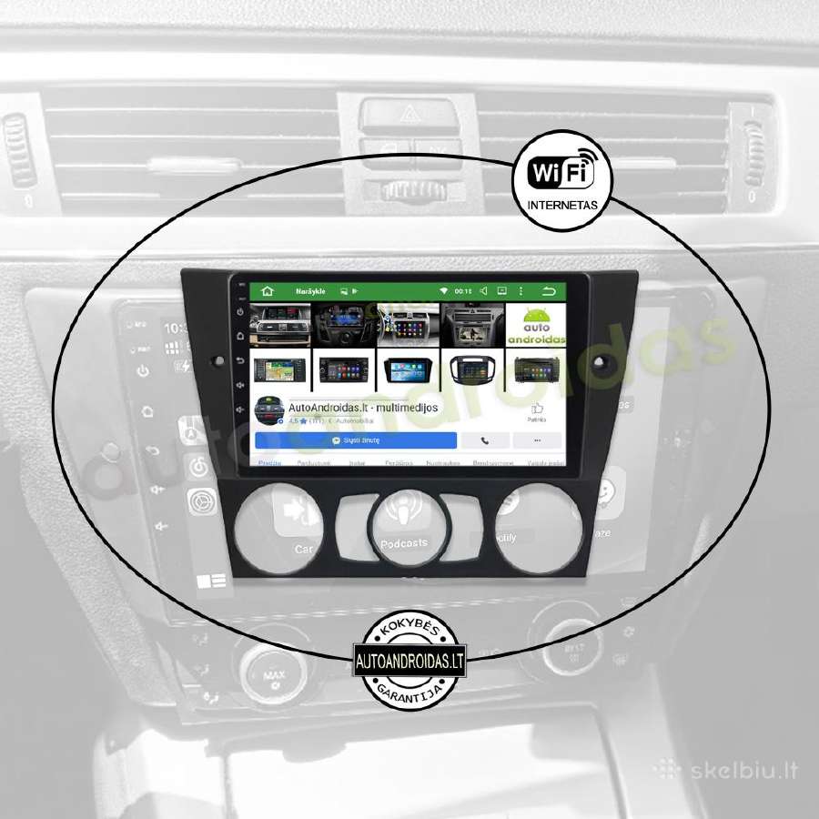 Bmw 3 E90 E91 E92 2004-13 Android multimedia GPS - nuotraukos Nr. 3