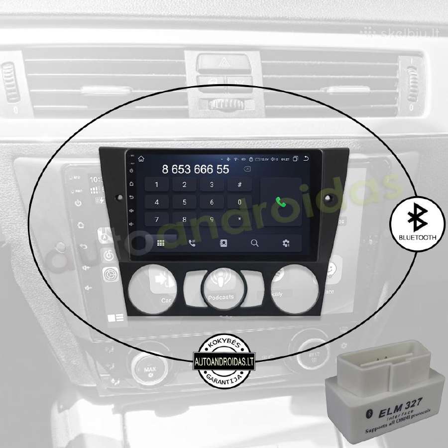 Bmw 3 E90 E91 E92 2004-13 Android multimedia GPS - nuotraukos Nr. 5