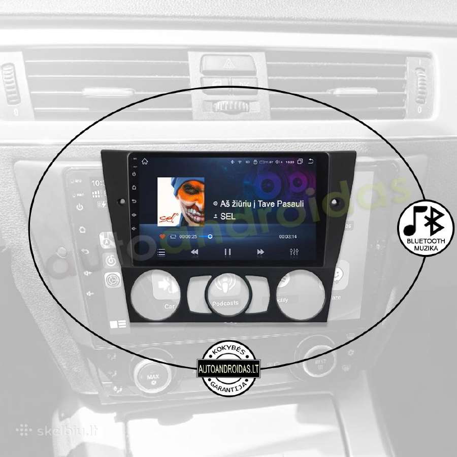Bmw 3 E90 E91 E92 2004-13 Android multimedia GPS - nuotraukos Nr. 6