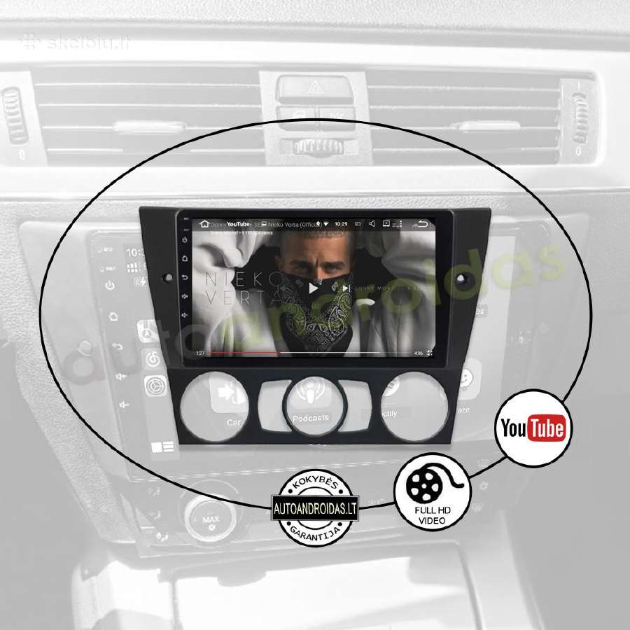Bmw 3 E90 E91 E92 2004-13 Android multimedia GPS - nuotraukos Nr. 9
