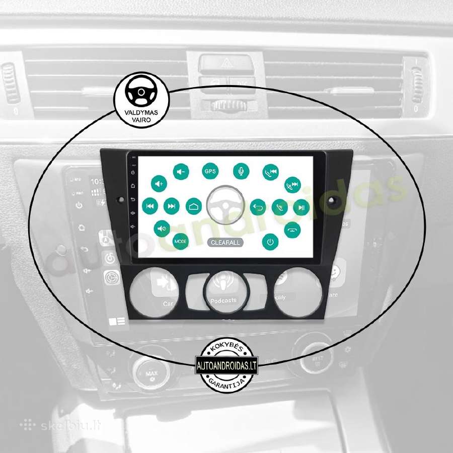 Bmw 3 E90 E91 E92 2004-13 Android multimedia GPS - nuotraukos Nr. 12
