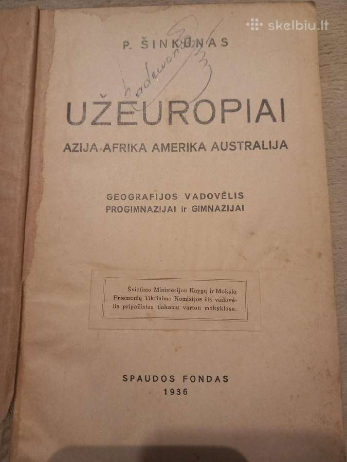 Antikvariniai vadovėliai - nuotraukos Nr. 9