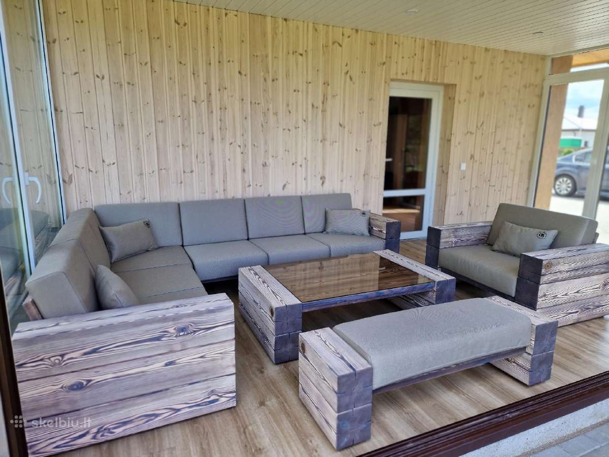Medžio masyvo Timber terasos / lauko baldai - nuotraukos Nr. 14