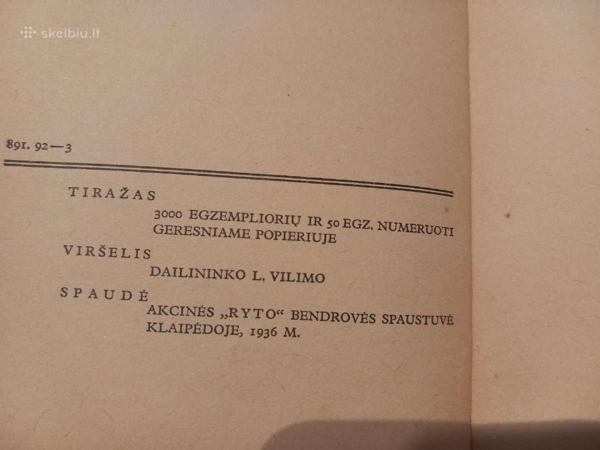 Dvi prieškarinės, antikvarinės knygos - nuotraukos Nr. 5