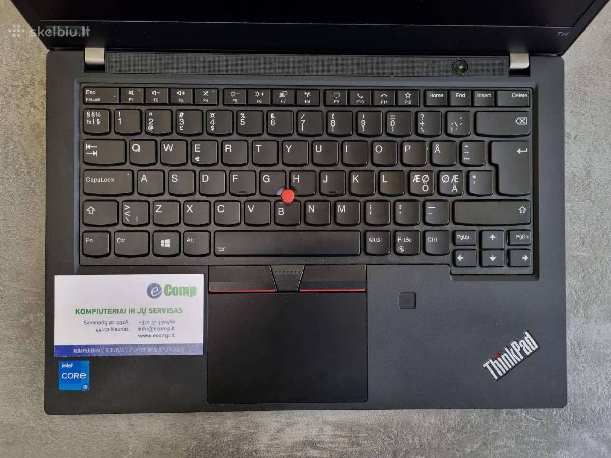 Lenovo T14 G2 i5-1135g7/16/512/14fhd/w11p - nuotraukos Nr. 2