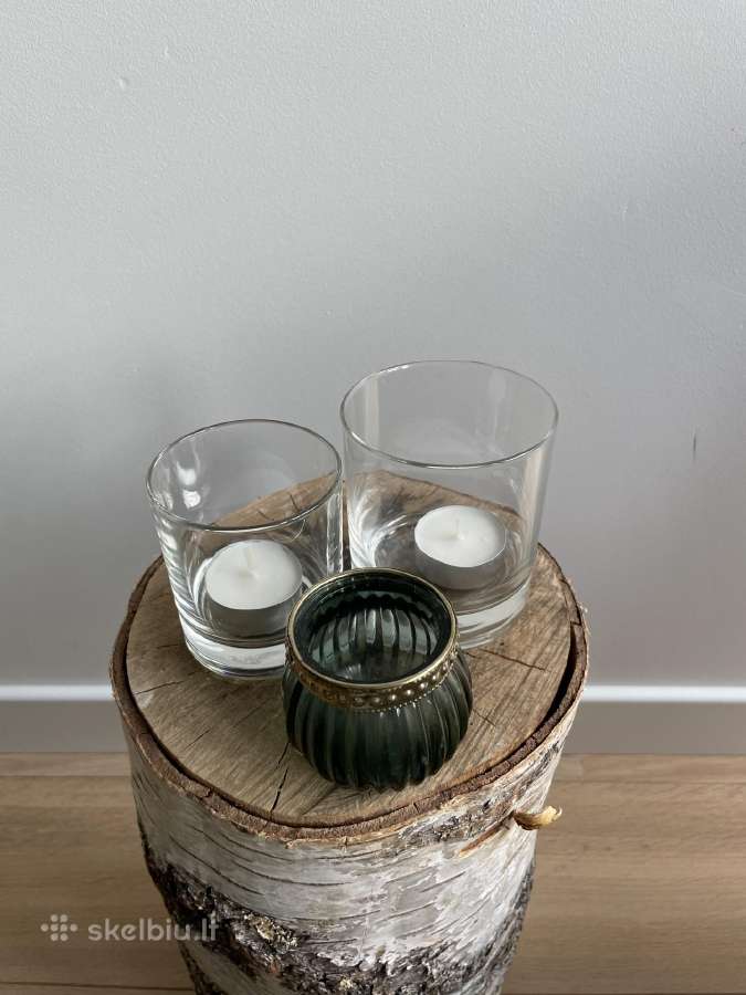 Arbatiniu zvakiu zvakides. Stiklas, vintage - nuotraukos Nr. 5