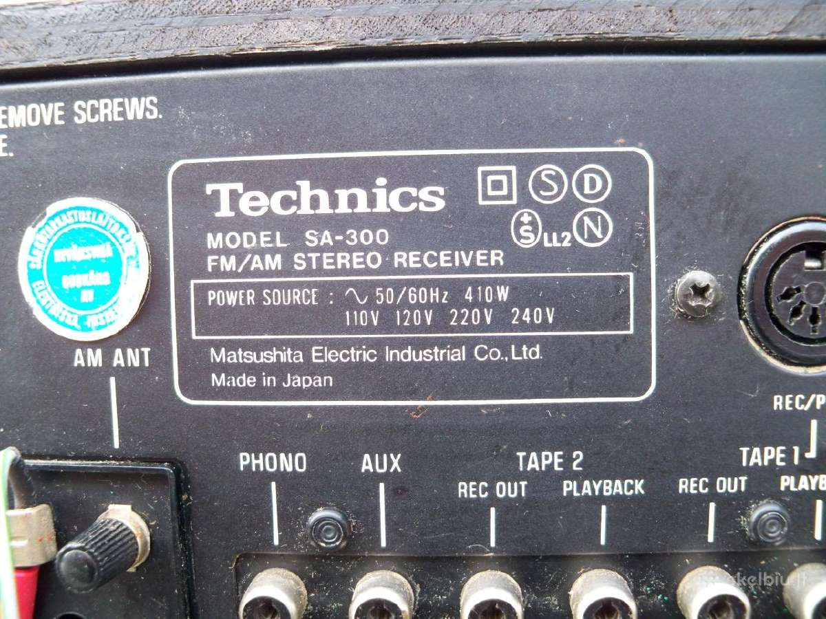 Technics Sa 500. 400. 300. 200. 5150. 5200a. - nuotraukos Nr. 19