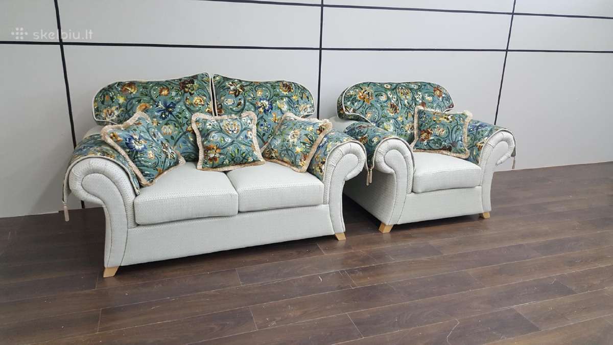 Sofa S 05 dvivietė ir fotelis