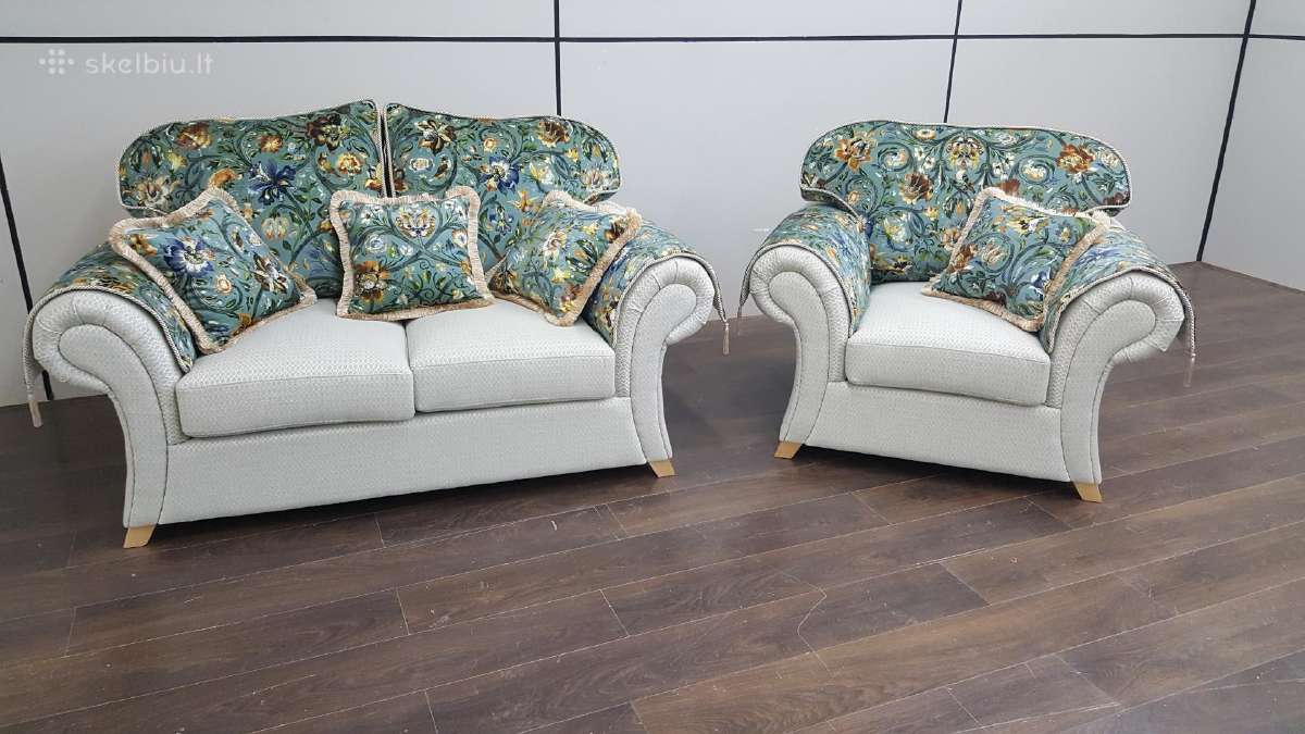 Sofa S 05 dvivietė ir fotelis - nuotraukos Nr. 2