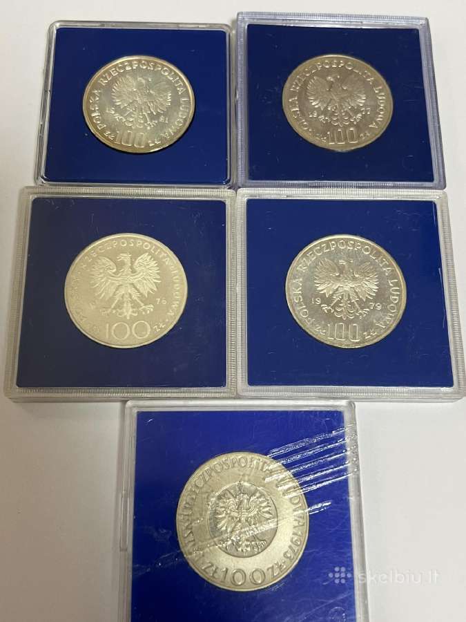 100 zlotu progines sidabrines monetos bankine - nuotraukos Nr. 2