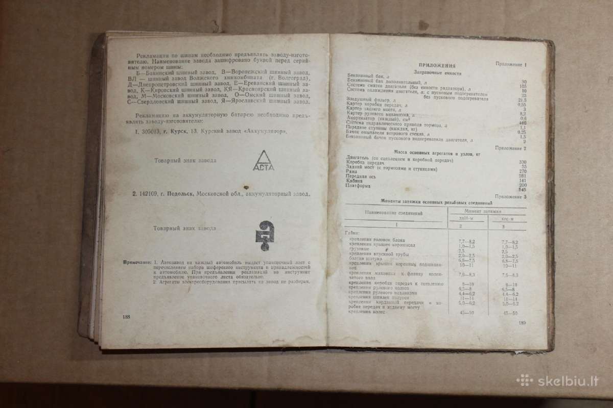 Gaz 53-12 naudotojo eksploatacijos vadovas 1988m. - nuotraukos Nr. 11