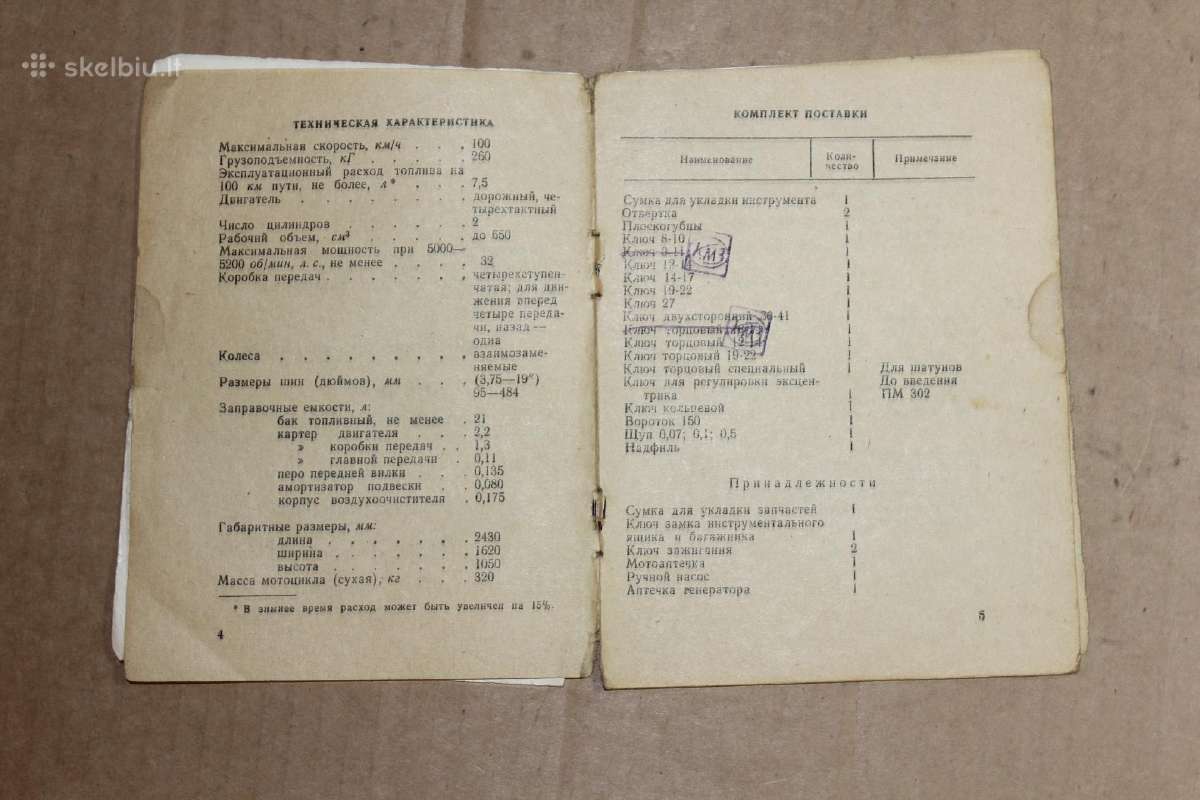 Gamyklinis motociklo Dnepr Mt-9 pasas 1970-ieji - nuotraukos Nr. 3