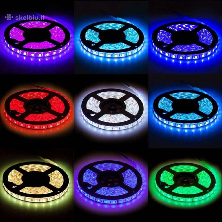 Įvairios!LED Rgb hermetiška juosta, 5 metrai su bt - nuotraukos Nr. 4