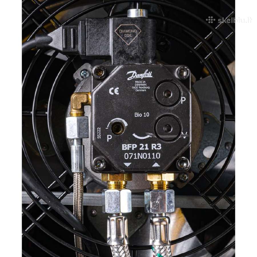 Dyzelinis šildytuvas Powermat 65kw su kaminu - nuotraukos Nr. 7