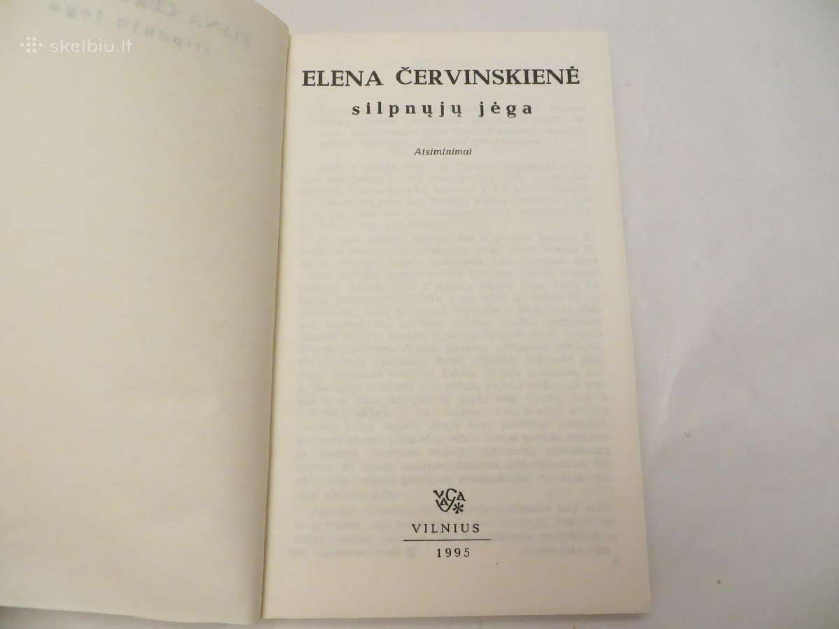 Knyga Silpnųjų jėga Elena Červinskienė 1995 - nuotraukos Nr. 3