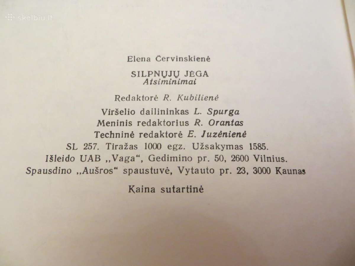 Knyga Silpnųjų jėga Elena Červinskienė 1995 - nuotraukos Nr. 12