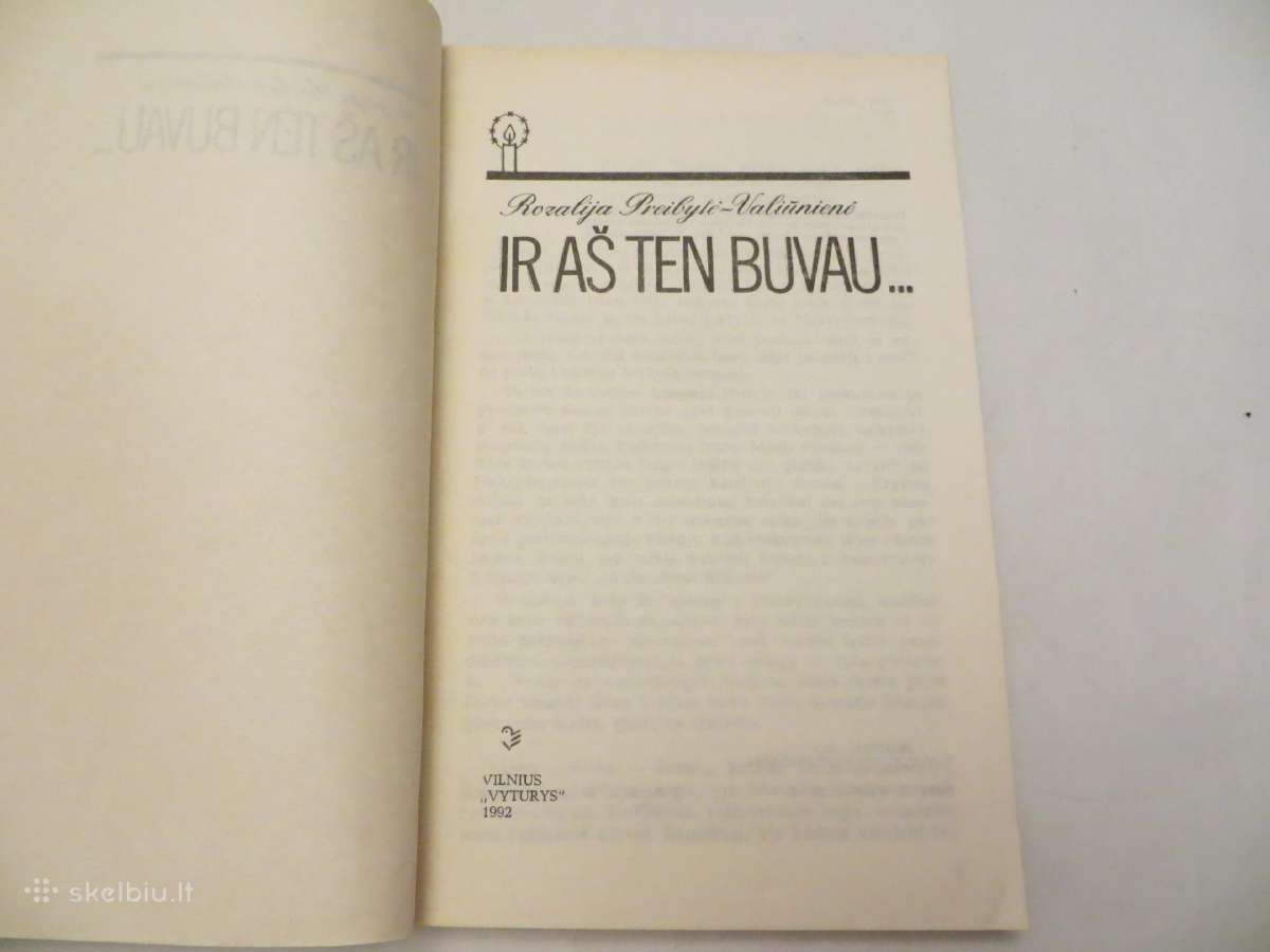 Knyga Ir aš ten buvau R. Preibytė-valiūnienė 1992 - nuotraukos Nr. 3