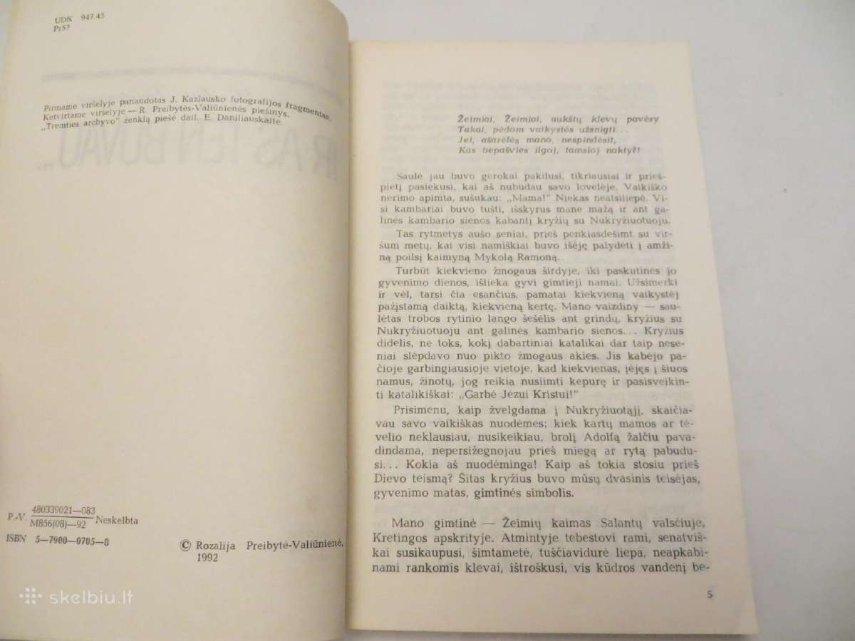 Knyga Ir aš ten buvau R. Preibytė-valiūnienė 1992 - nuotraukos Nr. 4