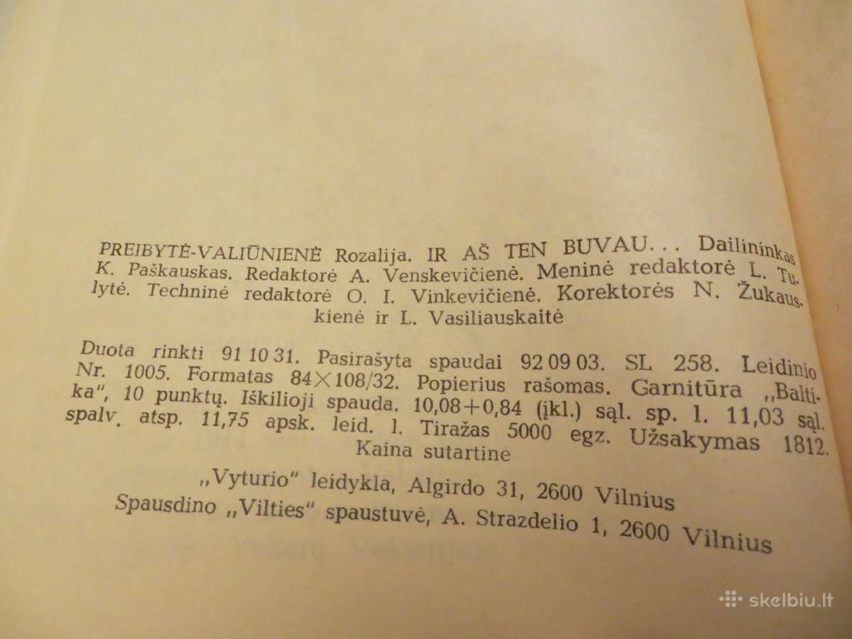 Knyga Ir aš ten buvau R. Preibytė-valiūnienė 1992 - nuotraukos Nr. 22