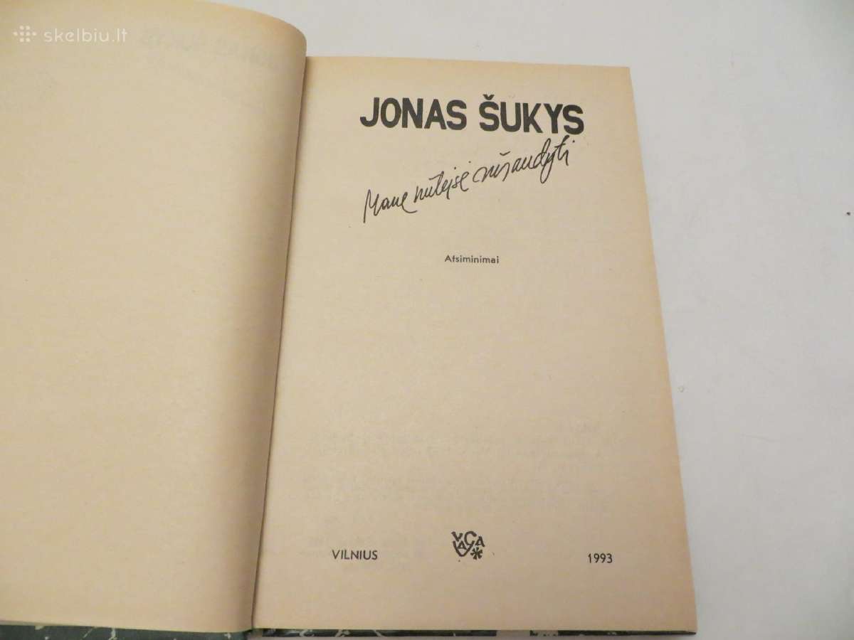 Knyga Mane nuteisė sušaudyti Jonas Šukys 1993 - nuotraukos Nr. 3