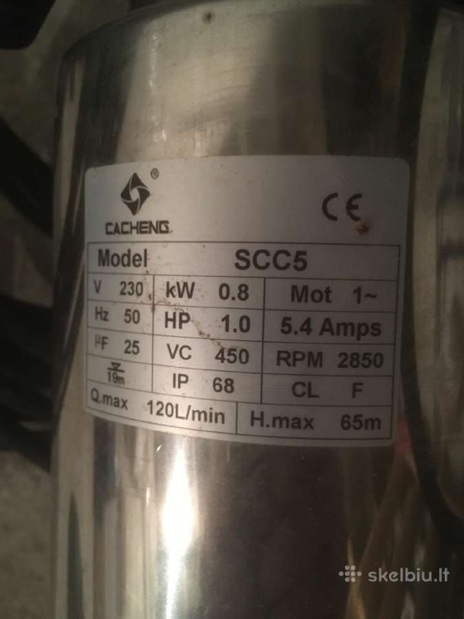 Vandens siurblys panardinamas Cacheng Scc