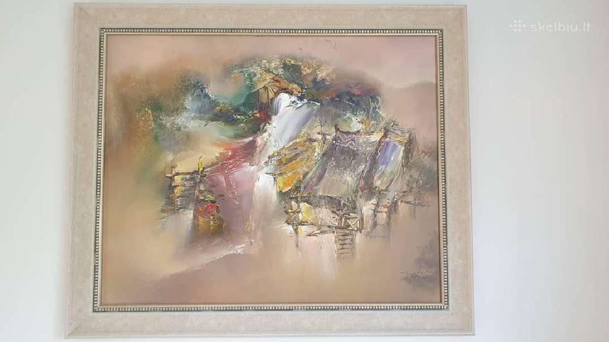 Paveikslas 98cm x 78 cm.