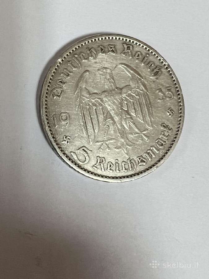 Trečiasis Reichas 5 reichsmarkės - nuotraukos Nr. 2