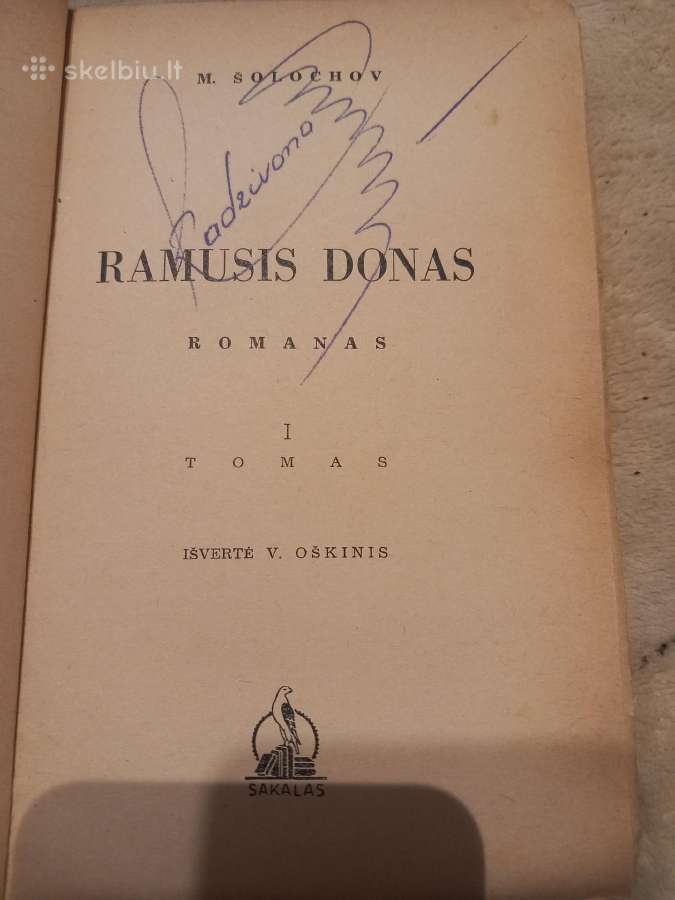 Dvi prieškarinės M. Šolochovo knygos - nuotraukos Nr. 6