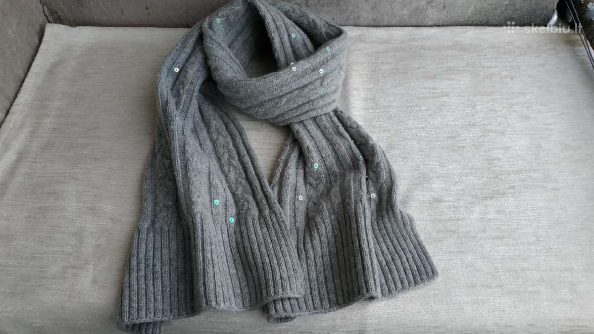 H&m vilnonis šalikas su angora - nuotraukos Nr. 2