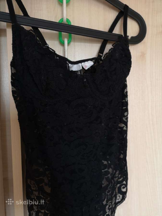 La Senza juodas nėriniuotas bodis - nuotraukos Nr. 2