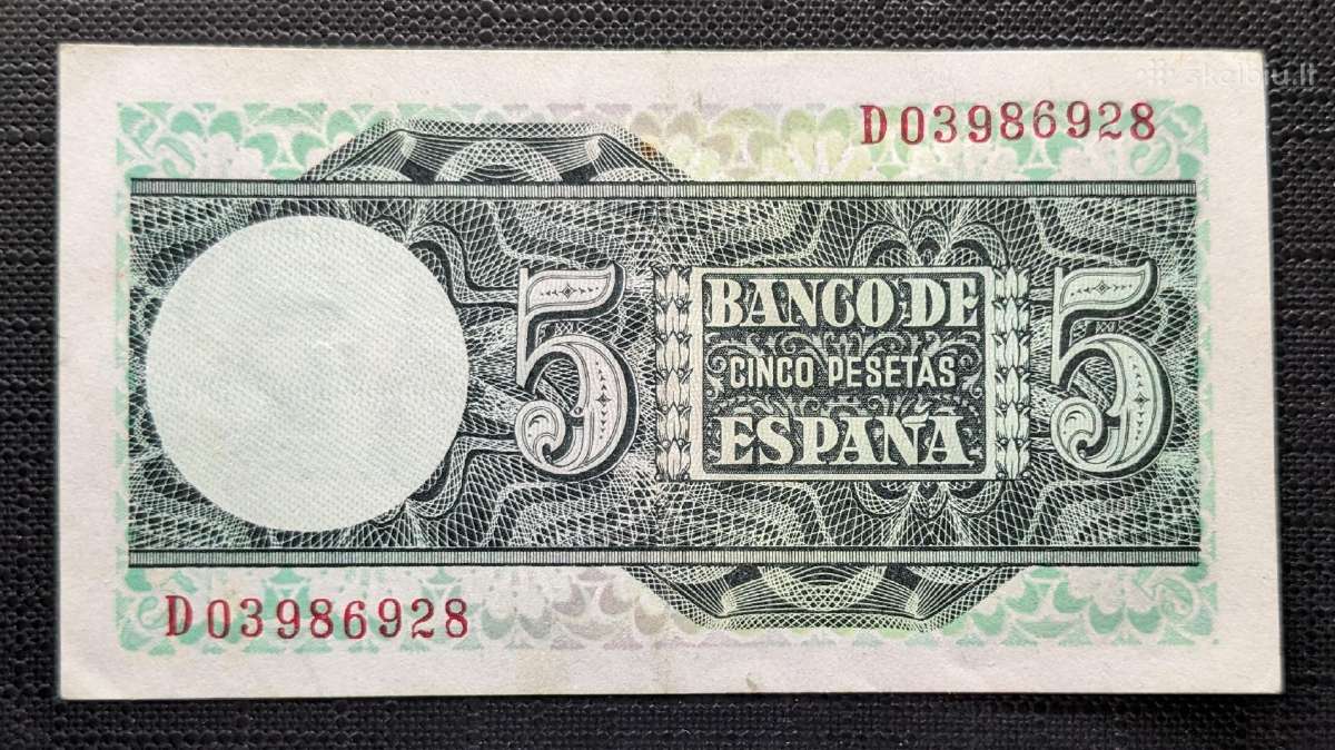 Ispanijos banknotai - nuotraukos Nr. 2
