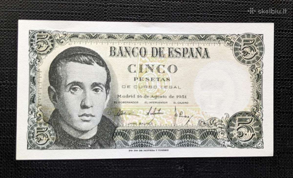 Ispanijos banknotai - nuotraukos Nr. 3