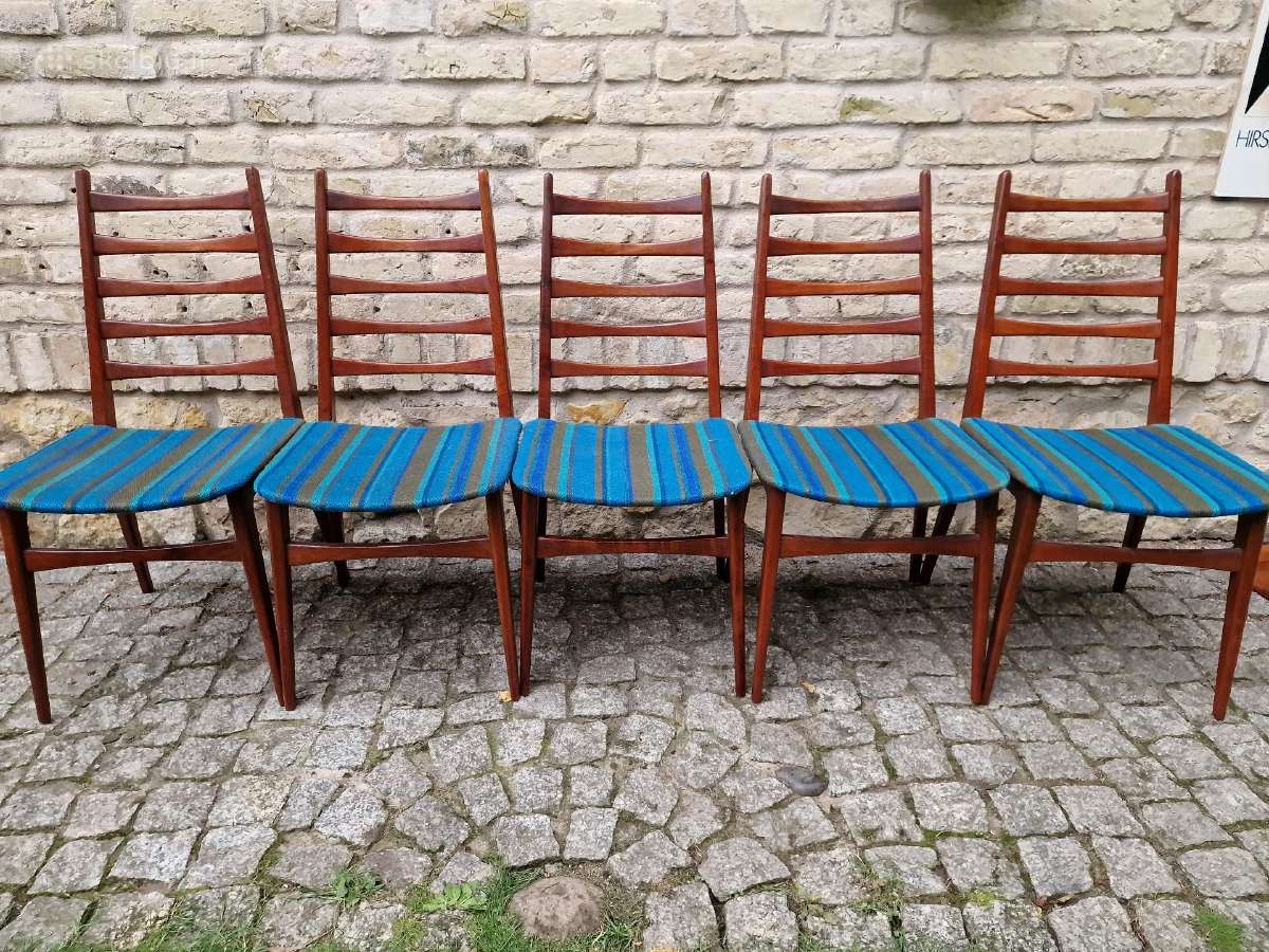 Vintažinės mid century tikmedžio kėdės - nuotraukos Nr. 8