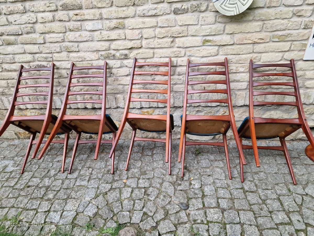 Vintažinės mid century tikmedžio kėdės - nuotraukos Nr. 13