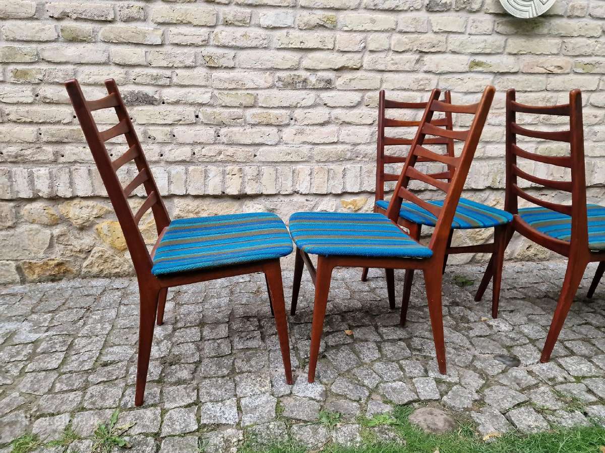 Vintažinės mid century tikmedžio kėdės - nuotraukos Nr. 15