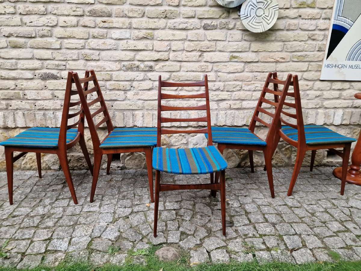 Vintažinės mid century tikmedžio kėdės - nuotraukos Nr. 18