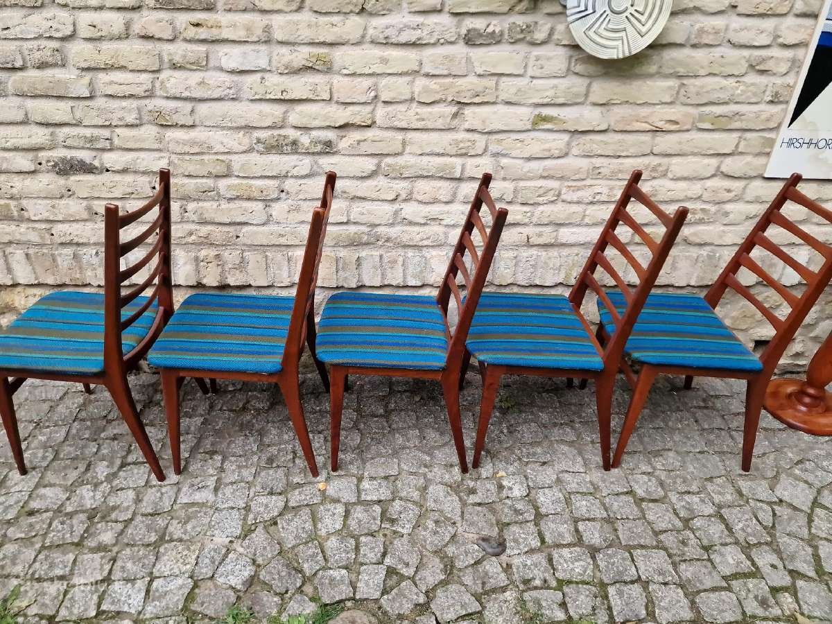 Vintažinės mid century tikmedžio kėdės - nuotraukos Nr. 20