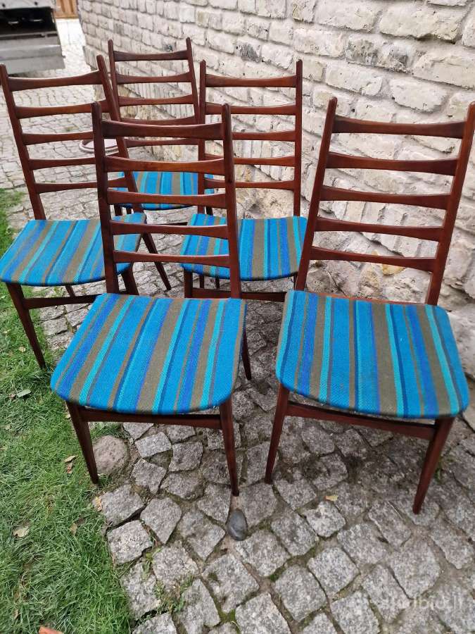 Vintažinės mid century tikmedžio kėdės - nuotraukos Nr. 21
