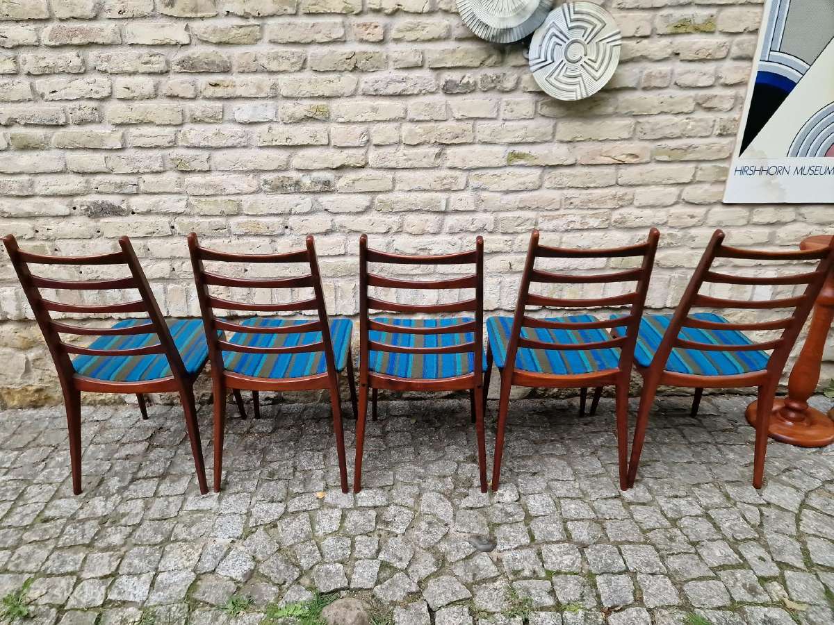 Vintažinės mid century tikmedžio kėdės - nuotraukos Nr. 24