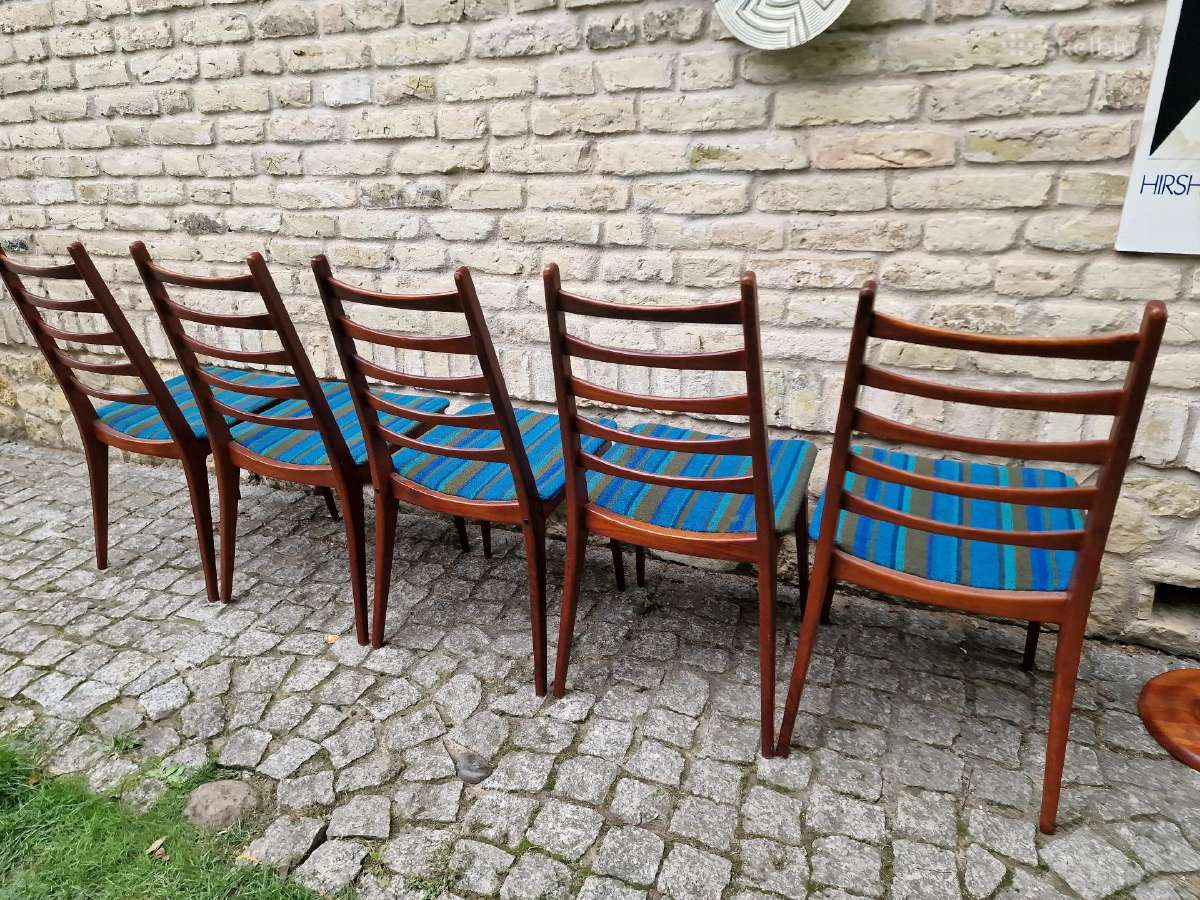 Vintažinės mid century tikmedžio kėdės - nuotraukos Nr. 26