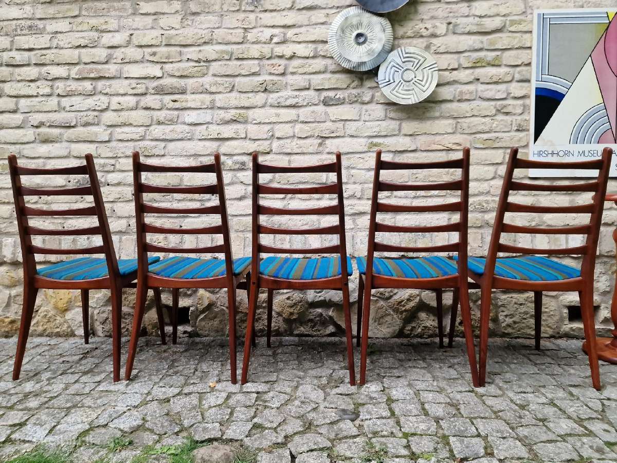 Vintažinės mid century tikmedžio kėdės - nuotraukos Nr. 28