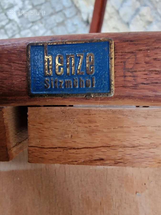 Vintažinės mid century tikmedžio kėdės - nuotraukos Nr. 32