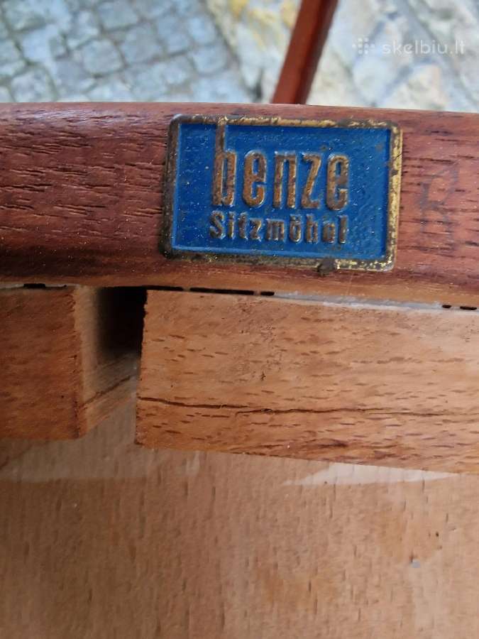 Vintažinės mid century tikmedžio kėdės - nuotraukos Nr. 33