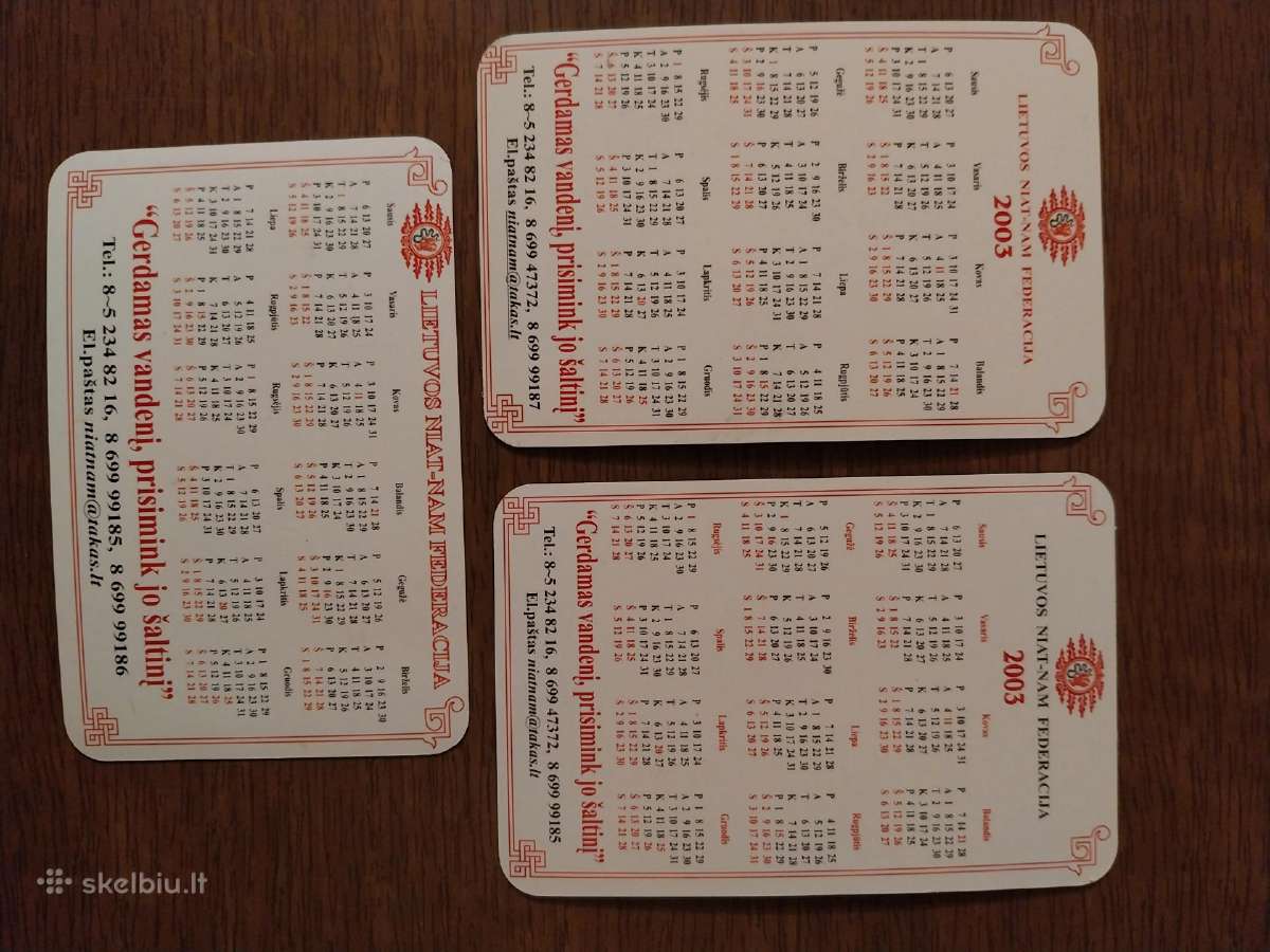 Lietuvos Nhat Nam federacija.2003 metų kalendorius - nuotraukos Nr. 5