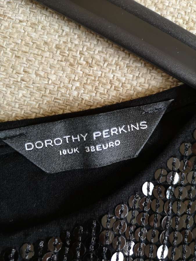 Dorothy Perkins juoda palaidinė su žvyneliais - nuotraukos Nr. 5