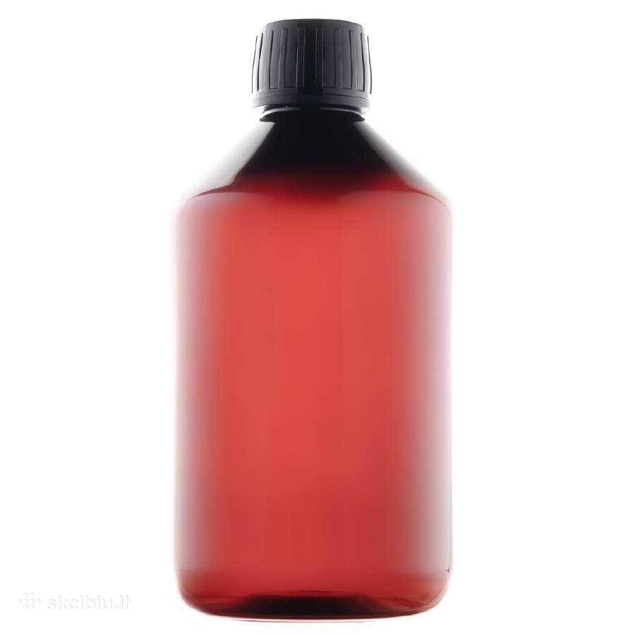 500ml talpos Hdpe amber spalvos buteliai