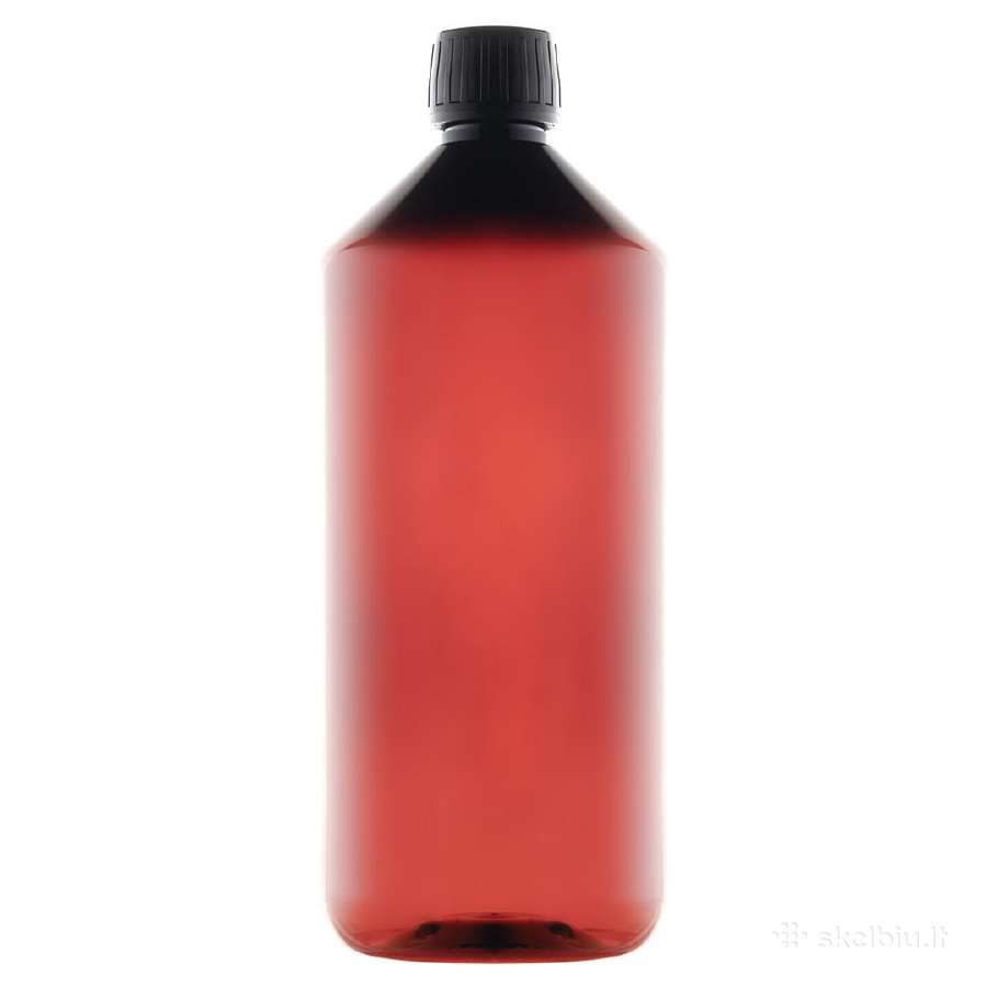 1000ml (1l) Talpos Hdpe amber spalvos buteliai